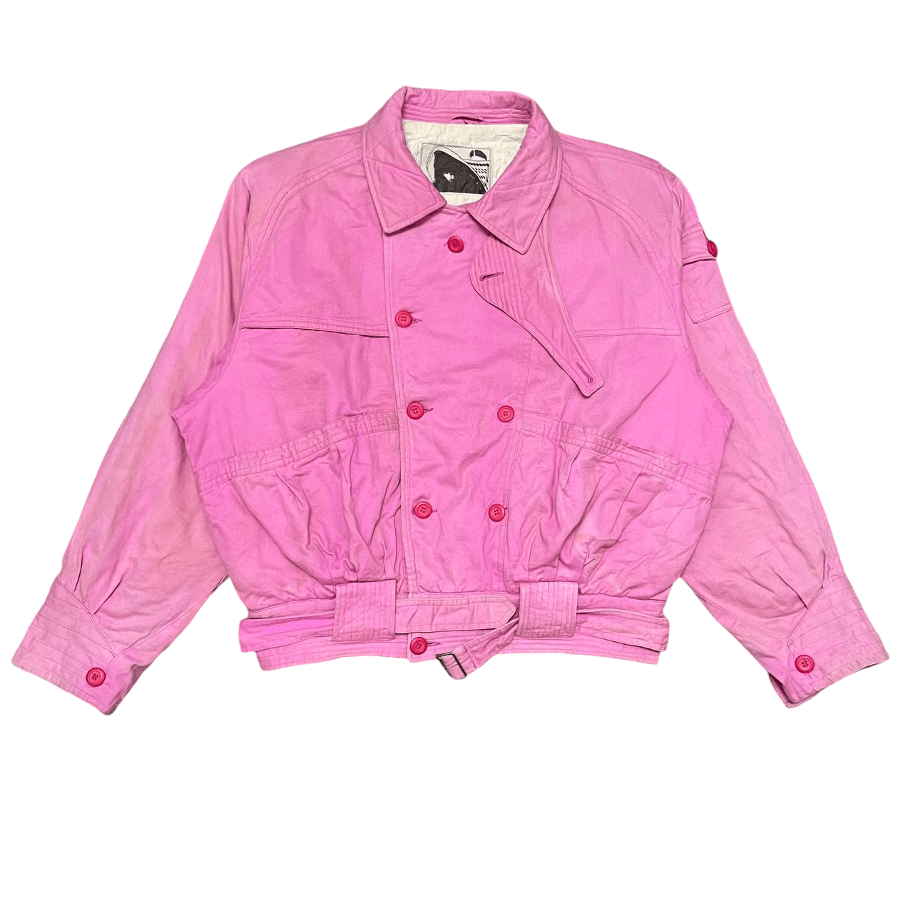 Issey Miyake Vintage Issey Miyake Inspired Bomber Style Jacket with Belt Size US L / EU 52-54 / 3 - 1 Thumbnail