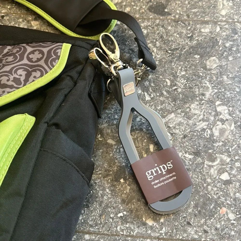 Other JJ Cole black/lime/gray pattern multi compartment adjustabl Size ONE SIZE - 6 Thumbnail