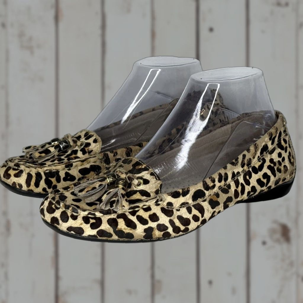 Sperry Sperry Top Sider Shoes Womens 7M Brown Leopard Calf Hair Tassel Leather Size M / US 6-8 / IT 42-44 - 1 Thumbnail