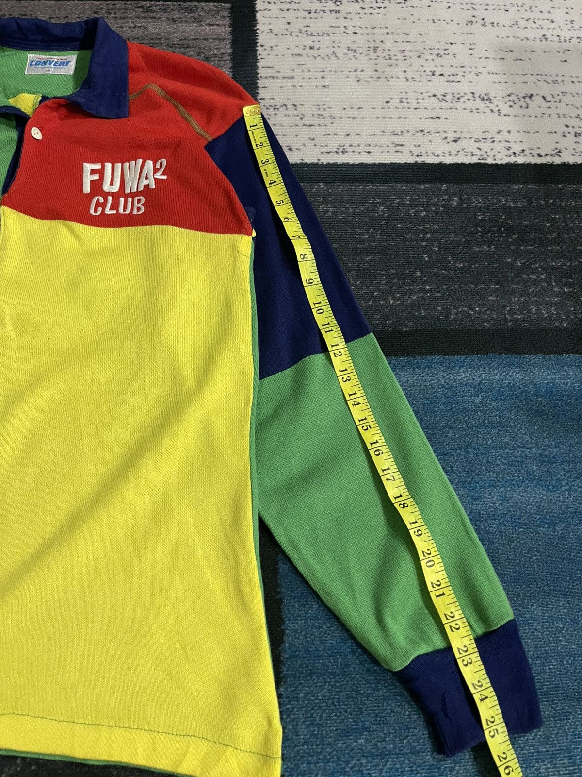Vintage Vintage Rugby Fuwa Club Collar Longsleeve Polo shirt Size US M / EU 48-50 / 2 - 16 Thumbnail