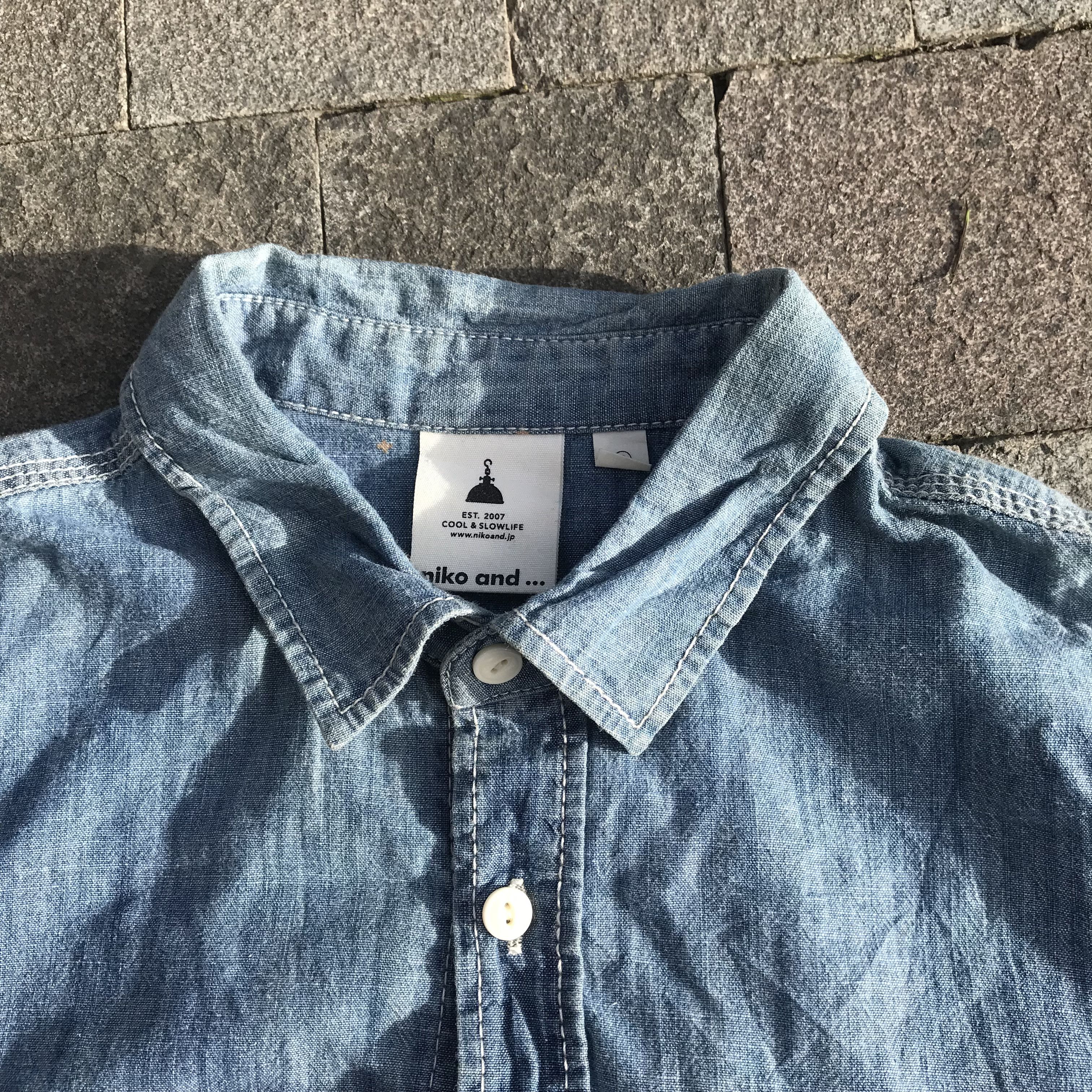 Designer × Japanese Brand Niko and.. Japan Finest Chambray Blue Jeans Long Sleeves Size US M / EU 48-50 / 2 - 13 Thumbnail