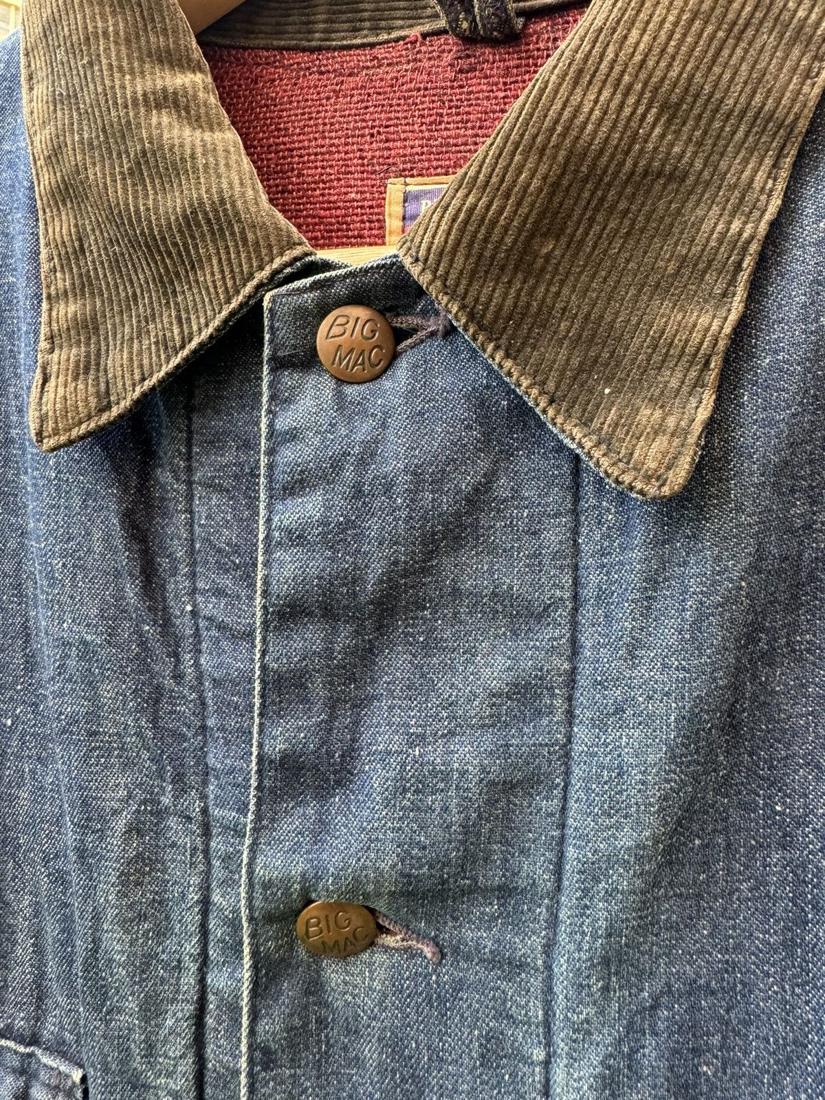 Vintage 🔥Vintage 50s Penney’s Big Mac Coverall denim blanket jacket Size US L / EU 52-54 / 3 - 8 Thumbnail