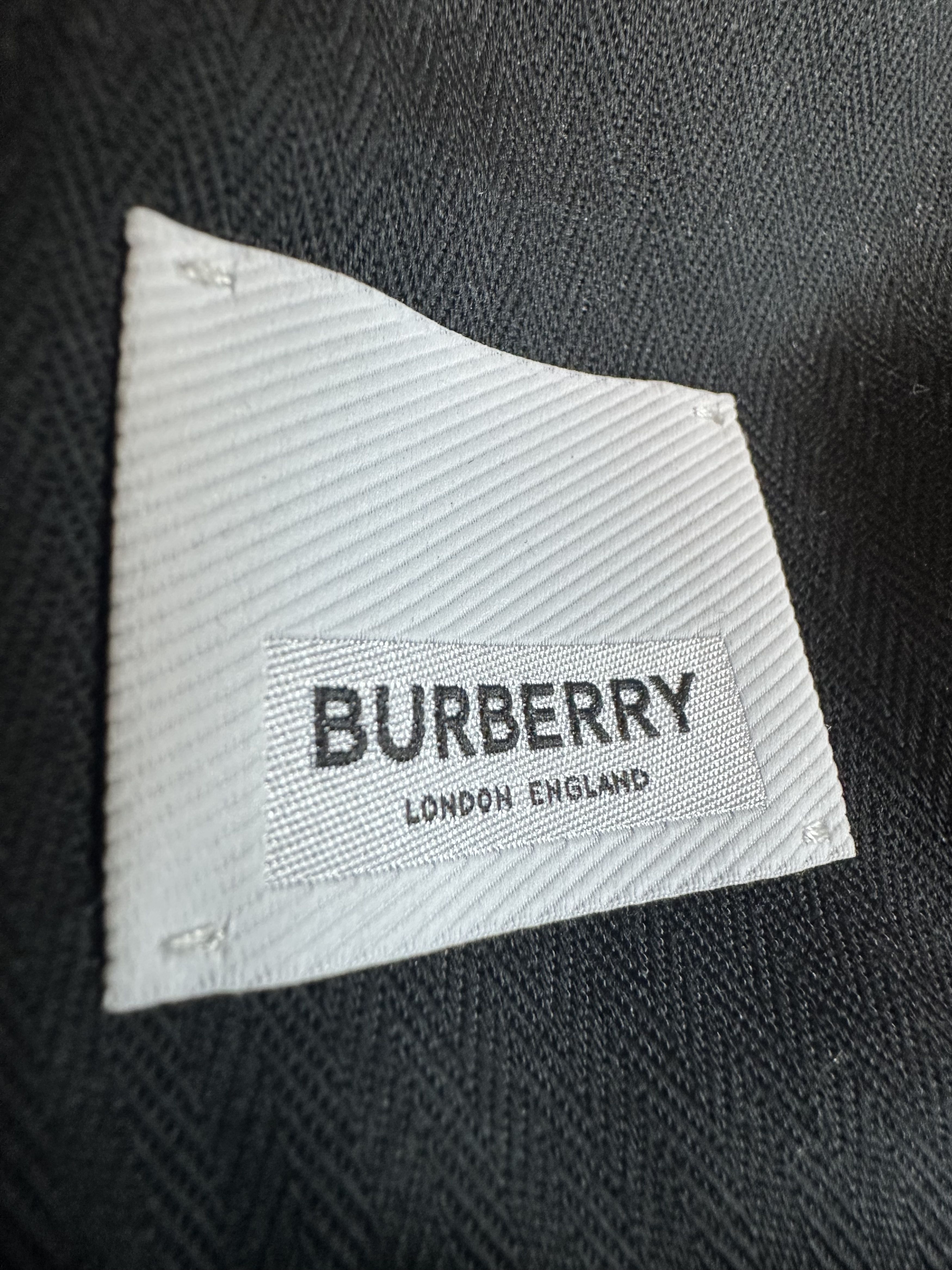 Burberry Burberry Icon Stripe Detail Black Twill Tailored Dan Shorts Size US 34 / EU 50 - 8 Thumbnail