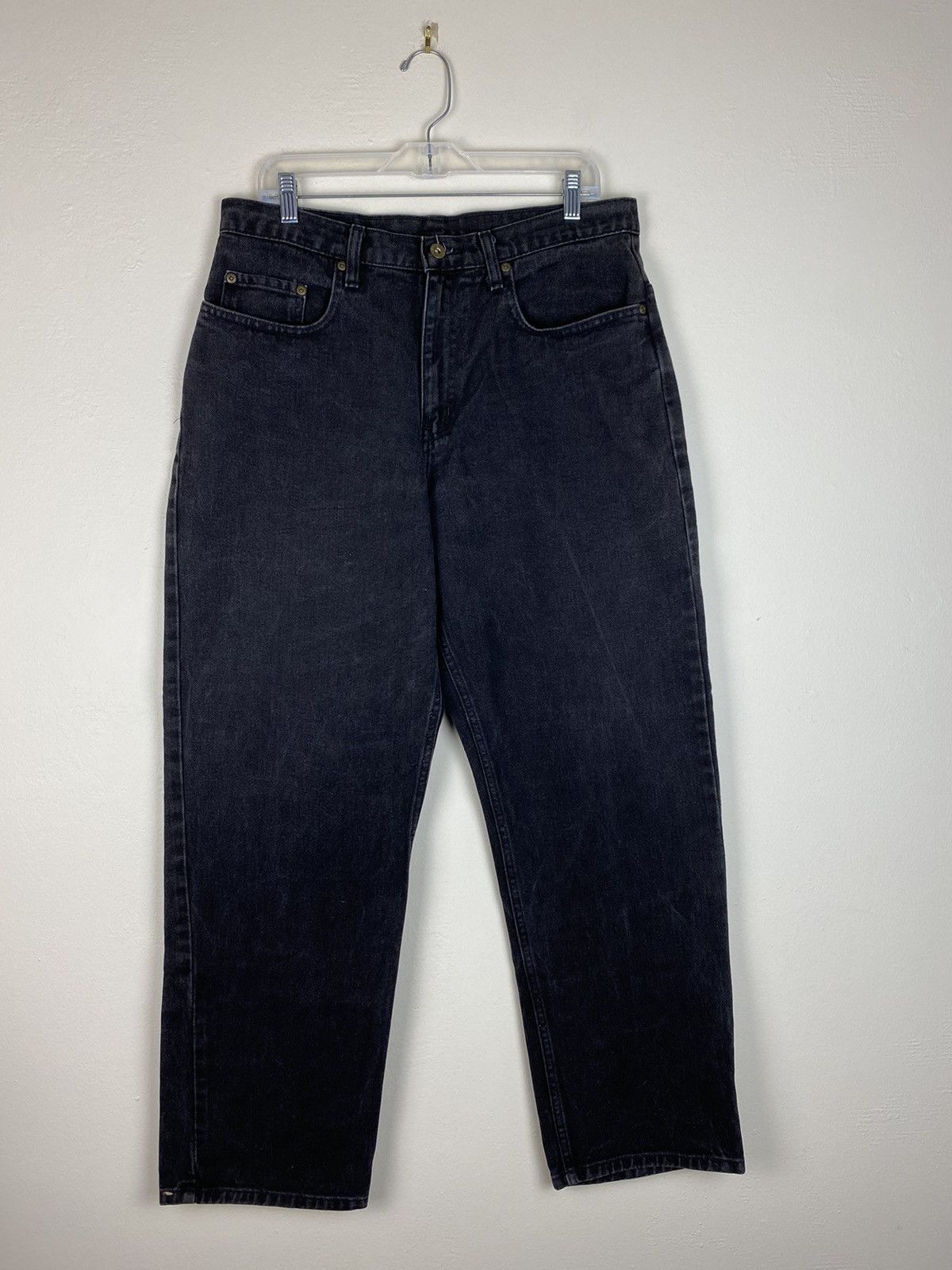 Polo Ralph Lauren × Ralph Lauren × Vintage Vintage Polo Ralph Lauren Baggy Relaxed Black Denim Jeans Size US 34 / EU 50 - 3 Thumbnail