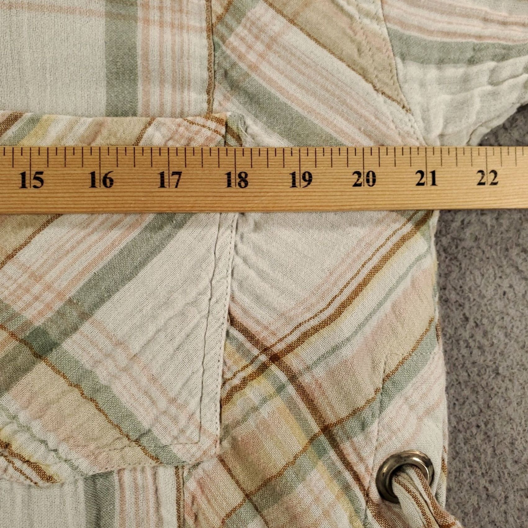Free People Free People Button-Up Tunic XS Multicolor Plaid Oversized Long Sleeve Casual Ship Everyday Womens Size XS / US 0-2 / IT 36-38 - 4 Thumbnail