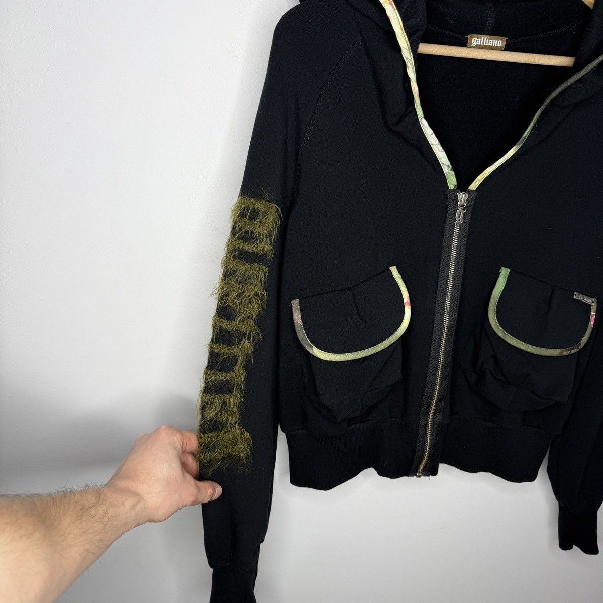 John Galliano John Galliano Hoodie Sweatshirt Boxy Y2K Fur Logo Retro Size M / US 6-8 / IT 42-44 - 7 Thumbnail