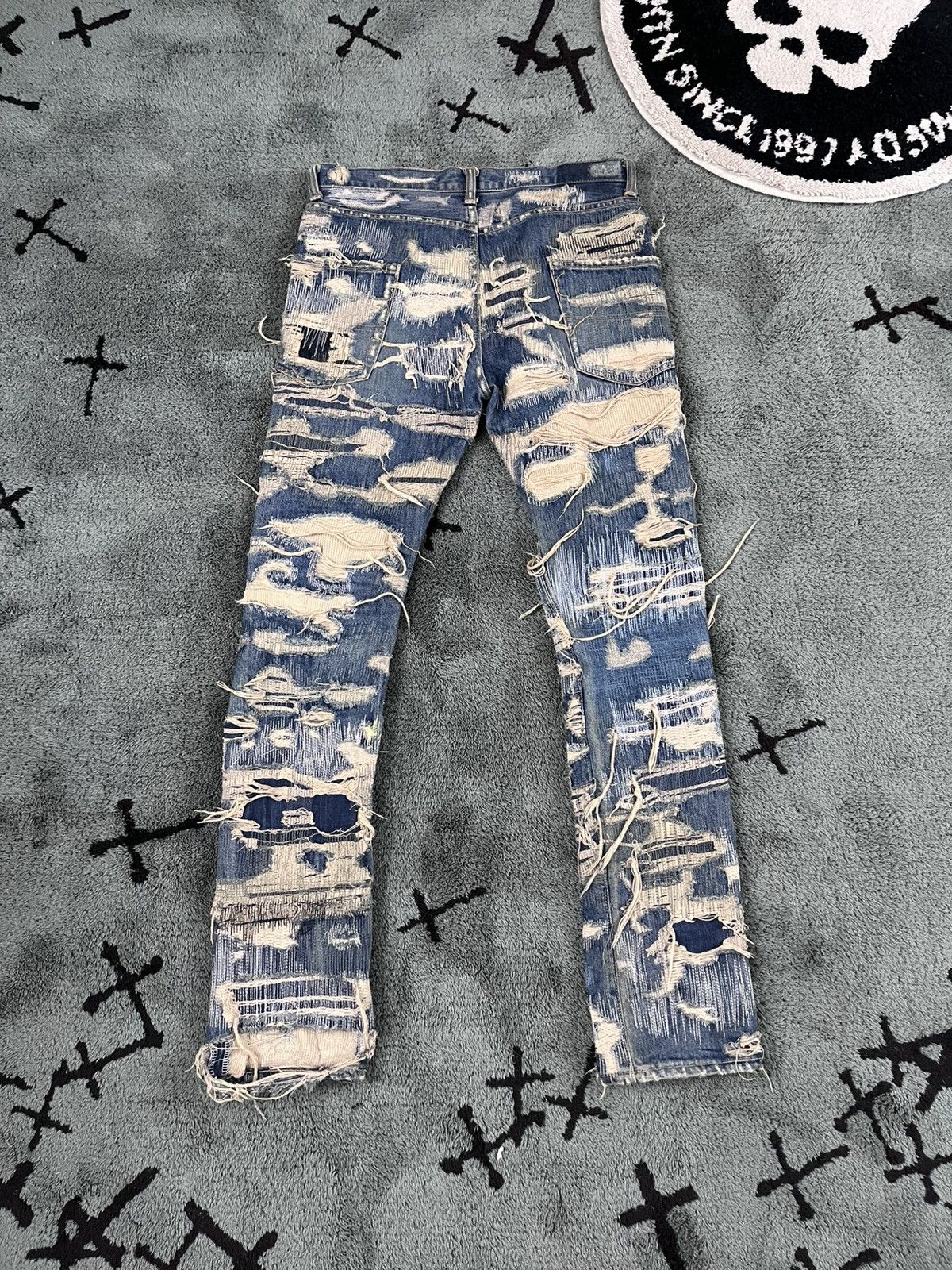 Undercover Undercover AW05 “Arts & Craft” 85 Denim Jeans Size US 32 / EU 48 - 2 Thumbnail