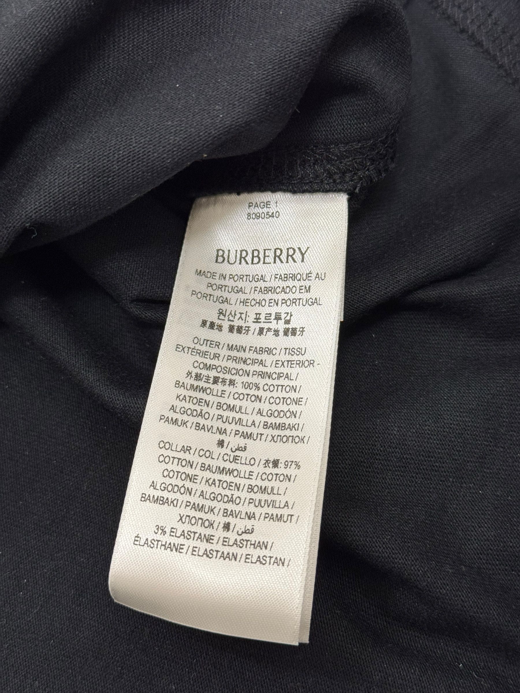 Burberry Burberry Black & Green Logo T-Shirt Size US M / EU 48-50 / 2 - 5 Thumbnail