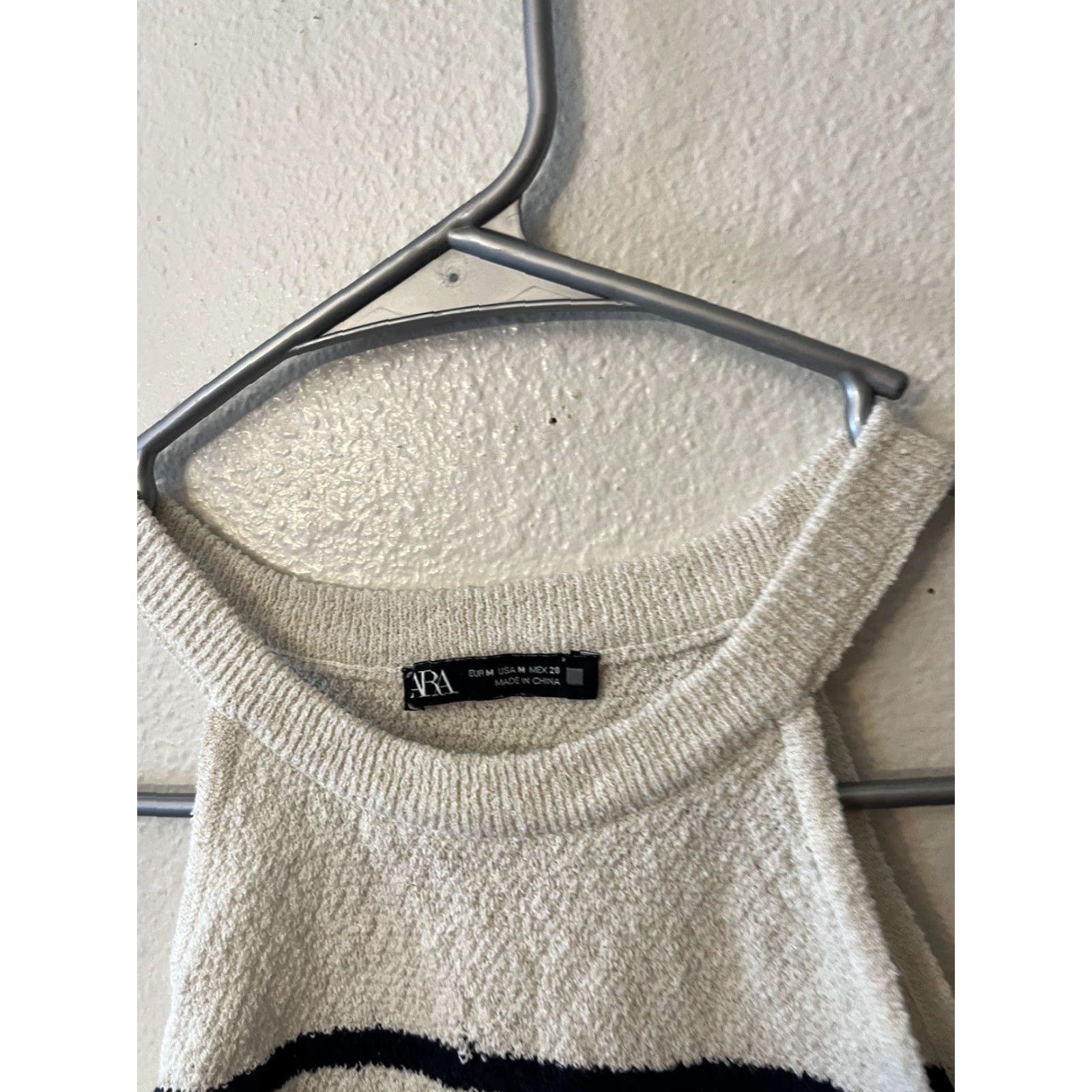 Zara Zara Shirt Women's M White Striped Halter Top Sleeveless 90s Skater Sexy Basic Casual Size M / US 6-8 / IT 42-44 - 6 Thumbnail