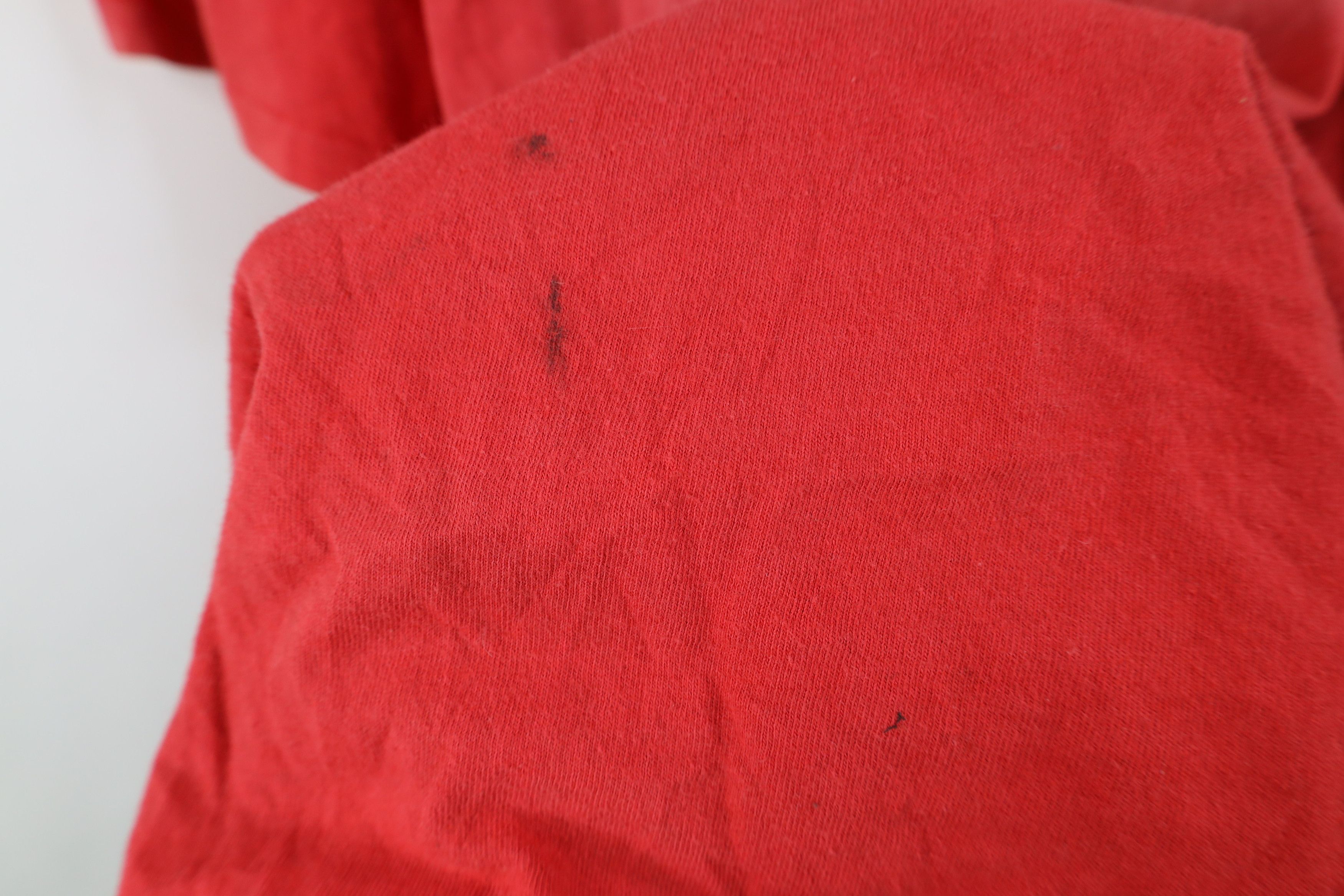 Nike Vintage 80s 90s Nike Spell Out Sun Faded T-Shirt Red USA Size US L / EU 52-54 / 3 - 6 Thumbnail