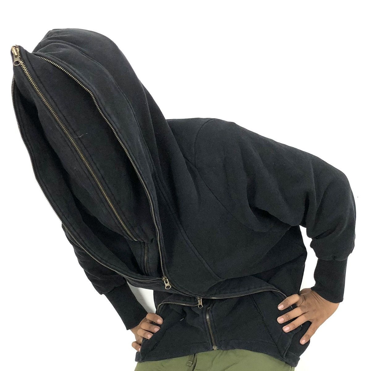 If Six Was Nine 2000s Victory Punk Goa Lgb Punk Style Double Zipper Hoodie Size US L / EU 52-54 / 3 - 5 Thumbnail