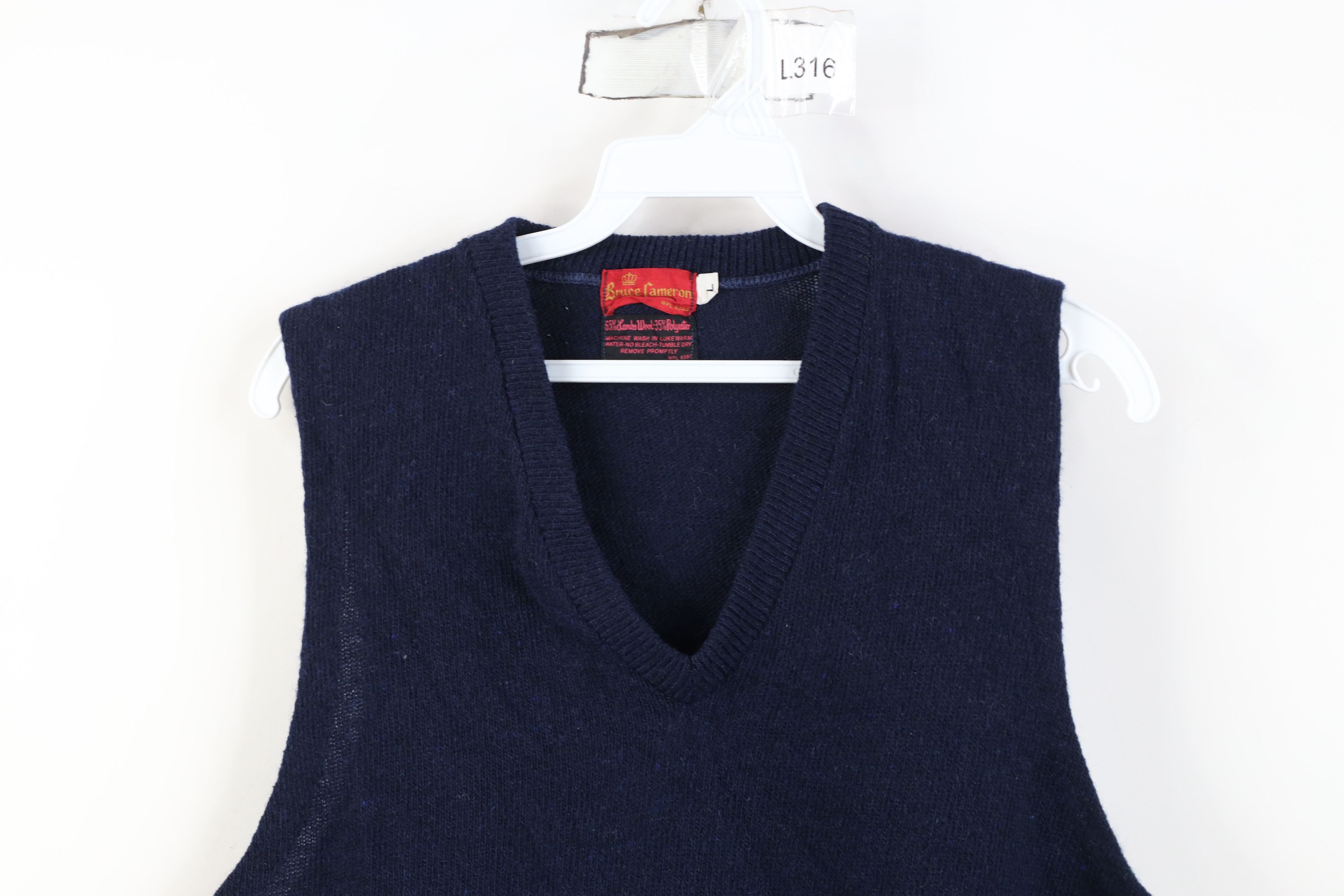 Vintage Vintage 50s Streetwear Lambswool Blend Knit Sweater Vest USA Size L / US 10 / IT 46 - 2 Thumbnail