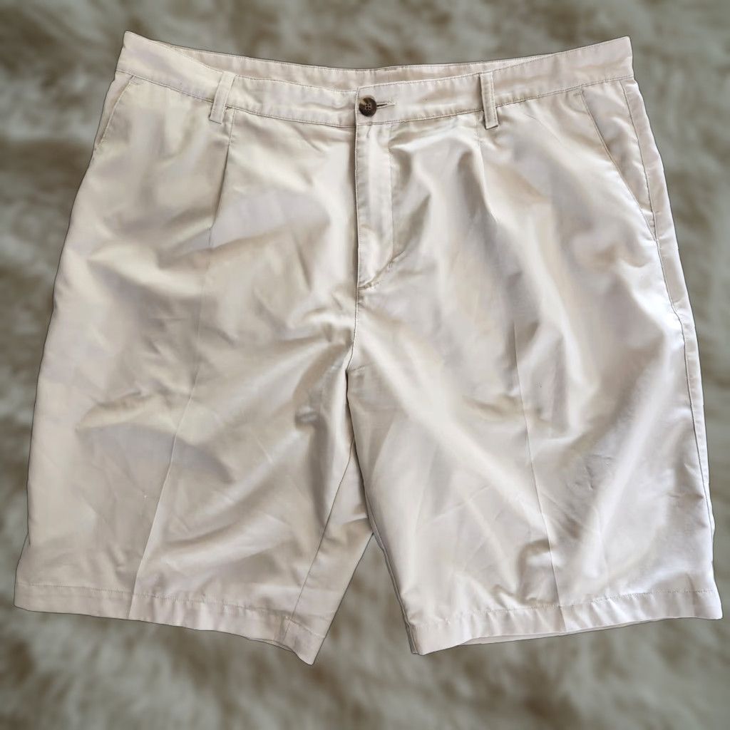 Adidas Adidas Golf Shorts Men 38 10" Flat Front Beige Medium Wash Climalite Quick Dry Size US 38 / EU 54 - 1 Thumbnail