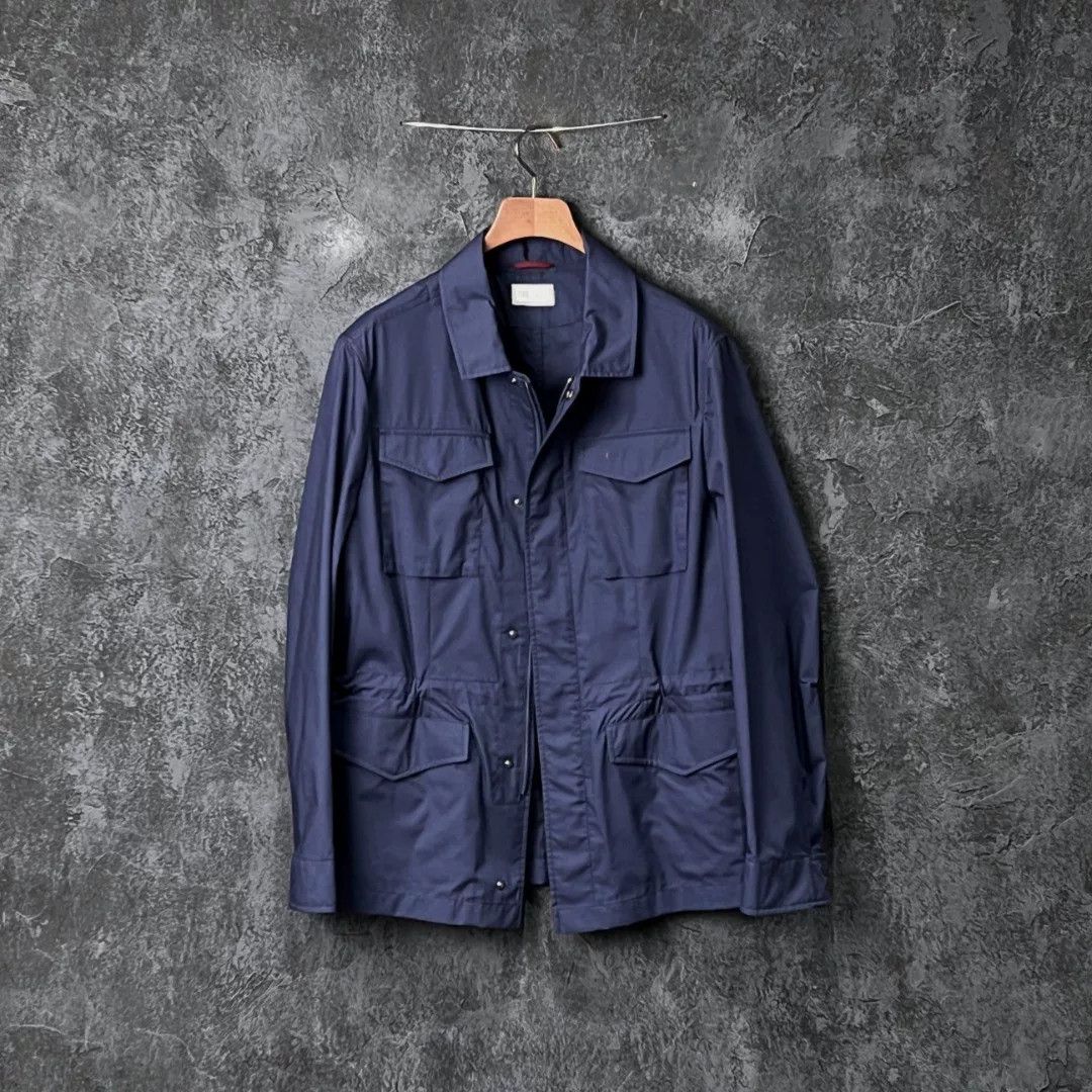 Brunello Cucinelli Brunello Cucinelli Cargo Blue Light Jacket m Men Size US M / EU 48-50 / 2 - 1 Thumbnail