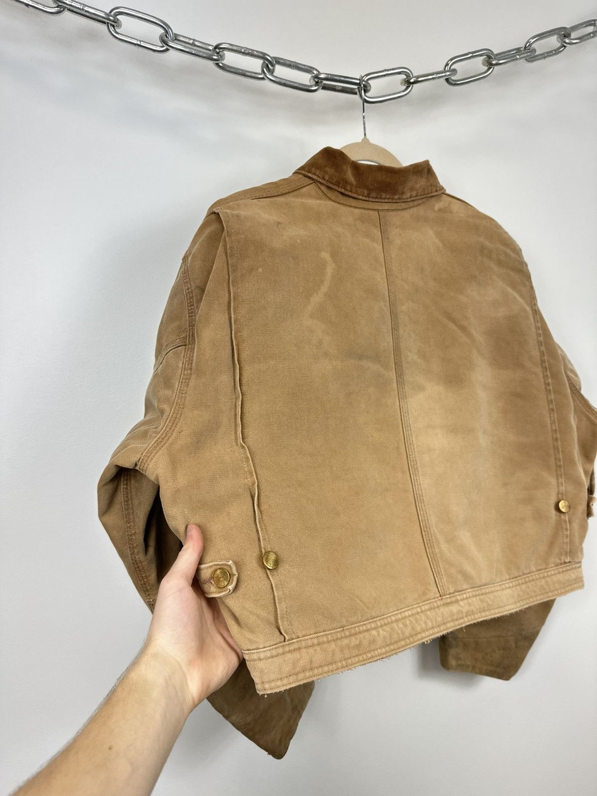 Carhartt Vintage 80s Carhartt USA Cropped Boxy Distressed Rare Jacket Size US M / EU 48-50 / 2 - 12 Thumbnail