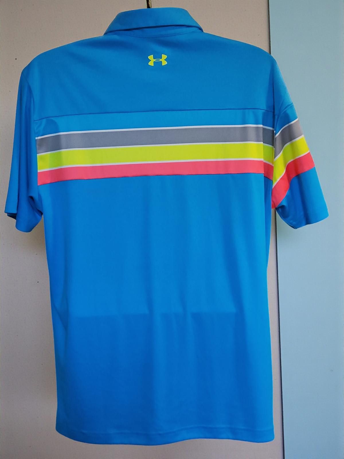 Under Armour Under Armour Men's Golf Polo Shirt Blue Multi-Stripe Size XL Size US XL / EU 56 / 4 - 5 Thumbnail