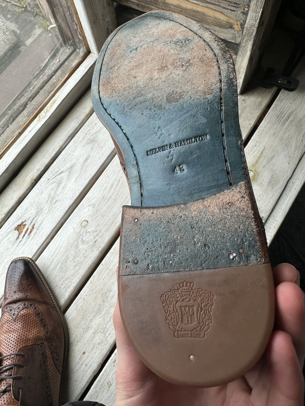 Melvin & Hamilton LUXURY 🚨 MELVIN & HAMILTON VNTG SHOES MEN BROWN LUXURY RARE Size US 10 / EU 43 - 18 Thumbnail