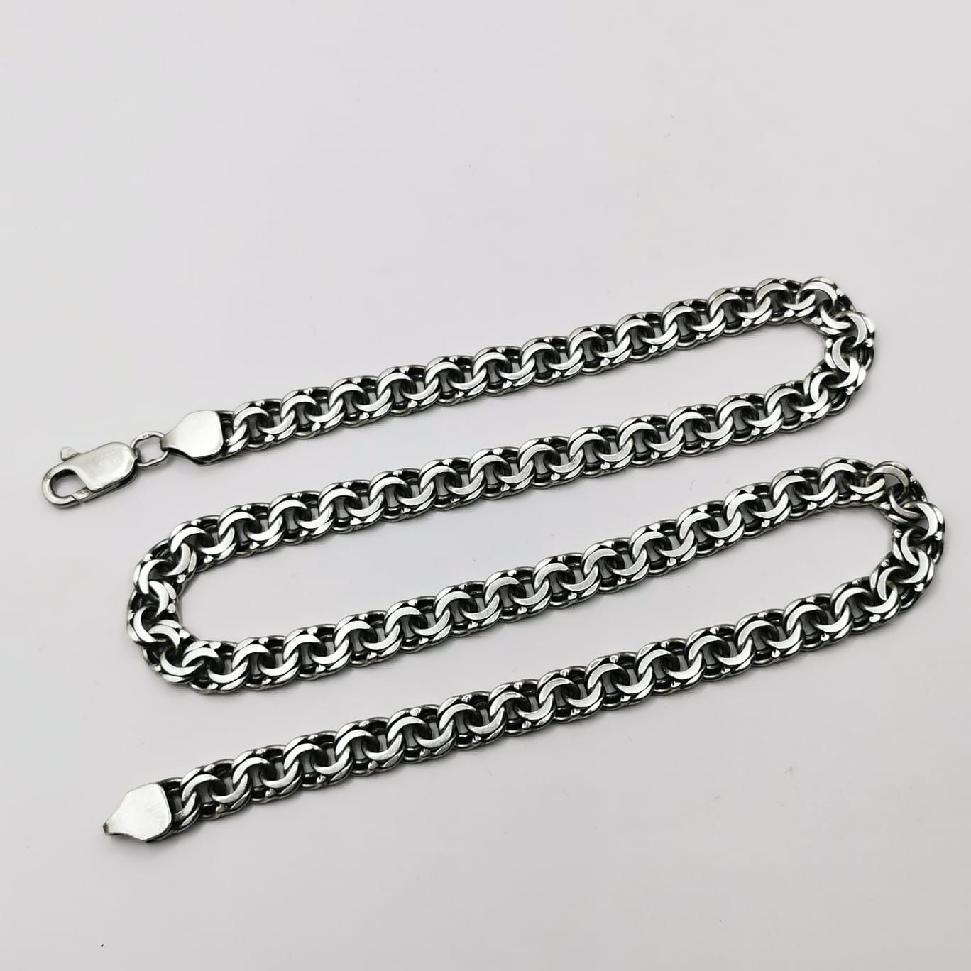 Sterling Silver Vintage Massive Chain, 925 Sterling Silver, 78,01g Size ONE SIZE - 7 Thumbnail