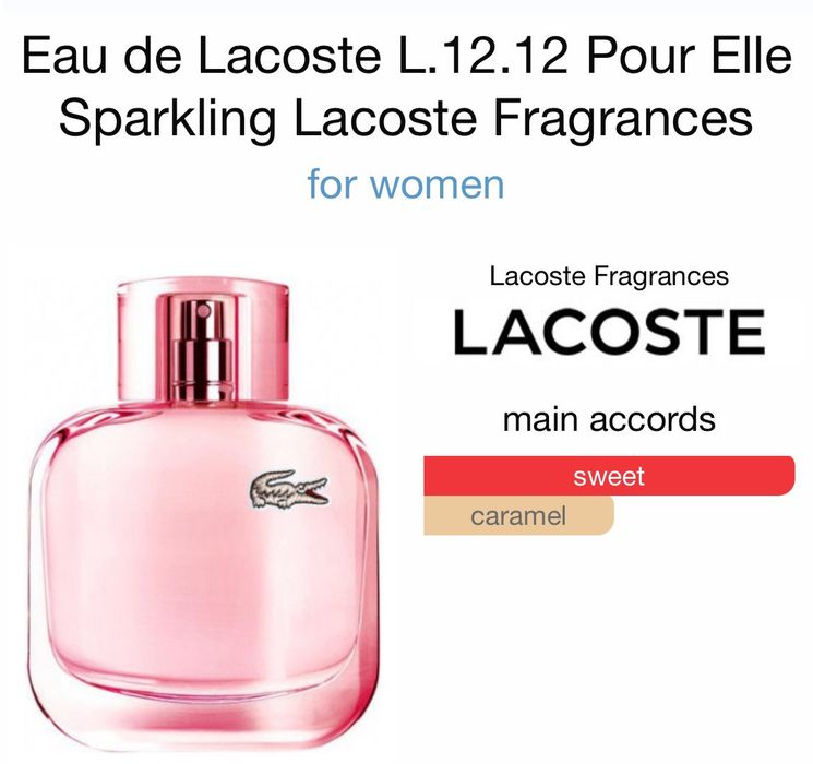 Lacoste pour elle online sparkling