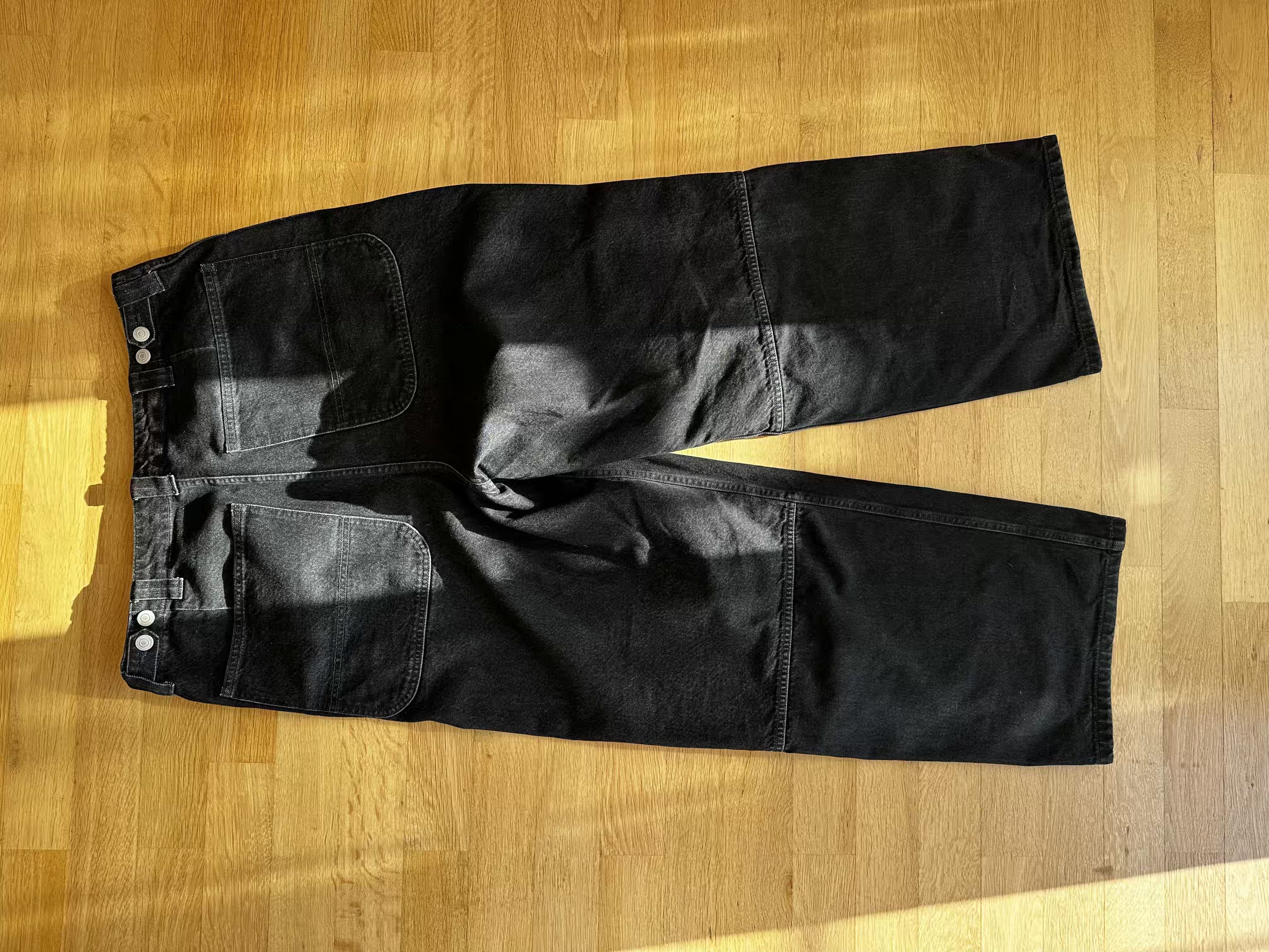 Japanese Brand Sedan All-Purpose Two Tone Wide Jeans Size US 34 / EU 50 - 6 Thumbnail