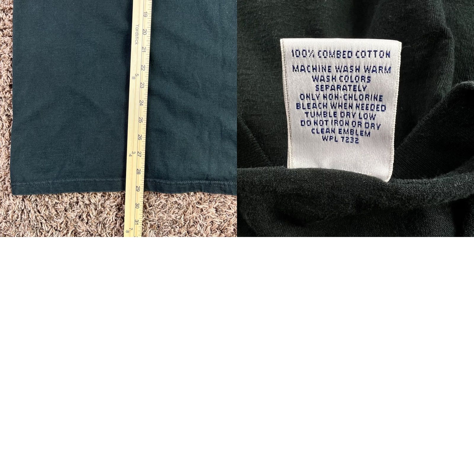 Russell Athletic VINTAGE Russell Athletic Henley T-shirt Men L Black 90s Logo Button Short Sleeve Shirt Size US L / EU 52-54 / 3 - 8 Thumbnail
