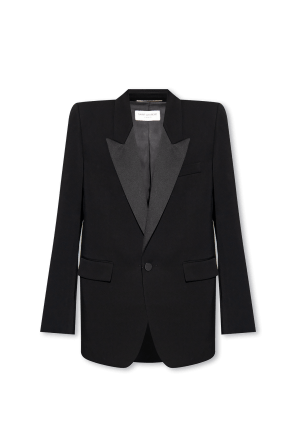 o1bcso1str1024 Oversized Tuxedo Jacket in Black