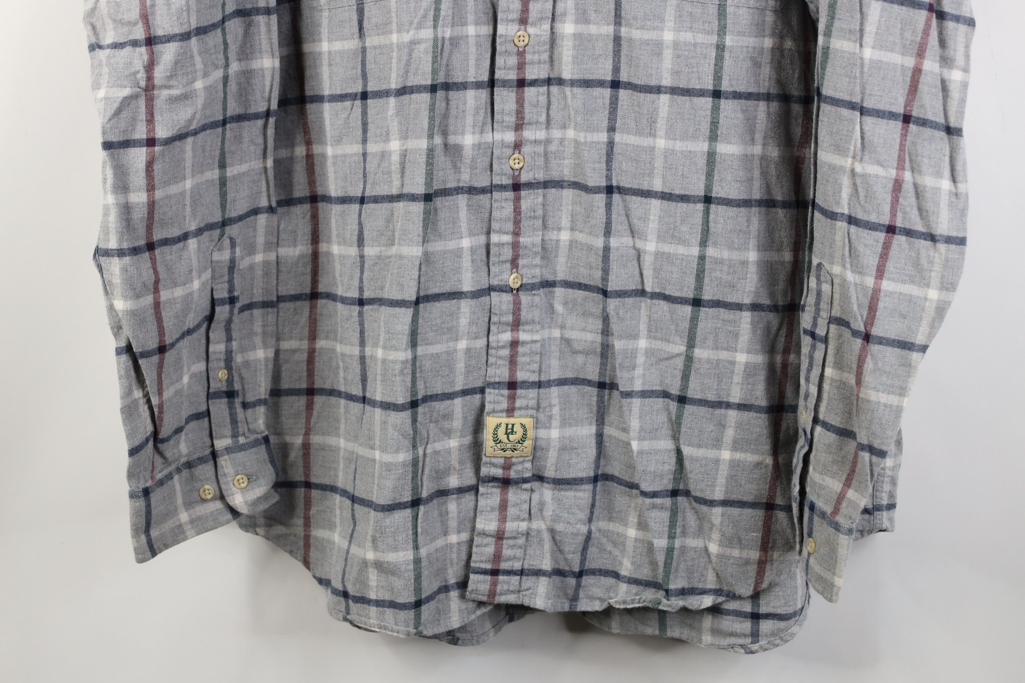 Vintage Vintage 90s Streetwear Collared Button Down Shirt Plaid Size US XXL / EU 58 / 5 - 3 Thumbnail