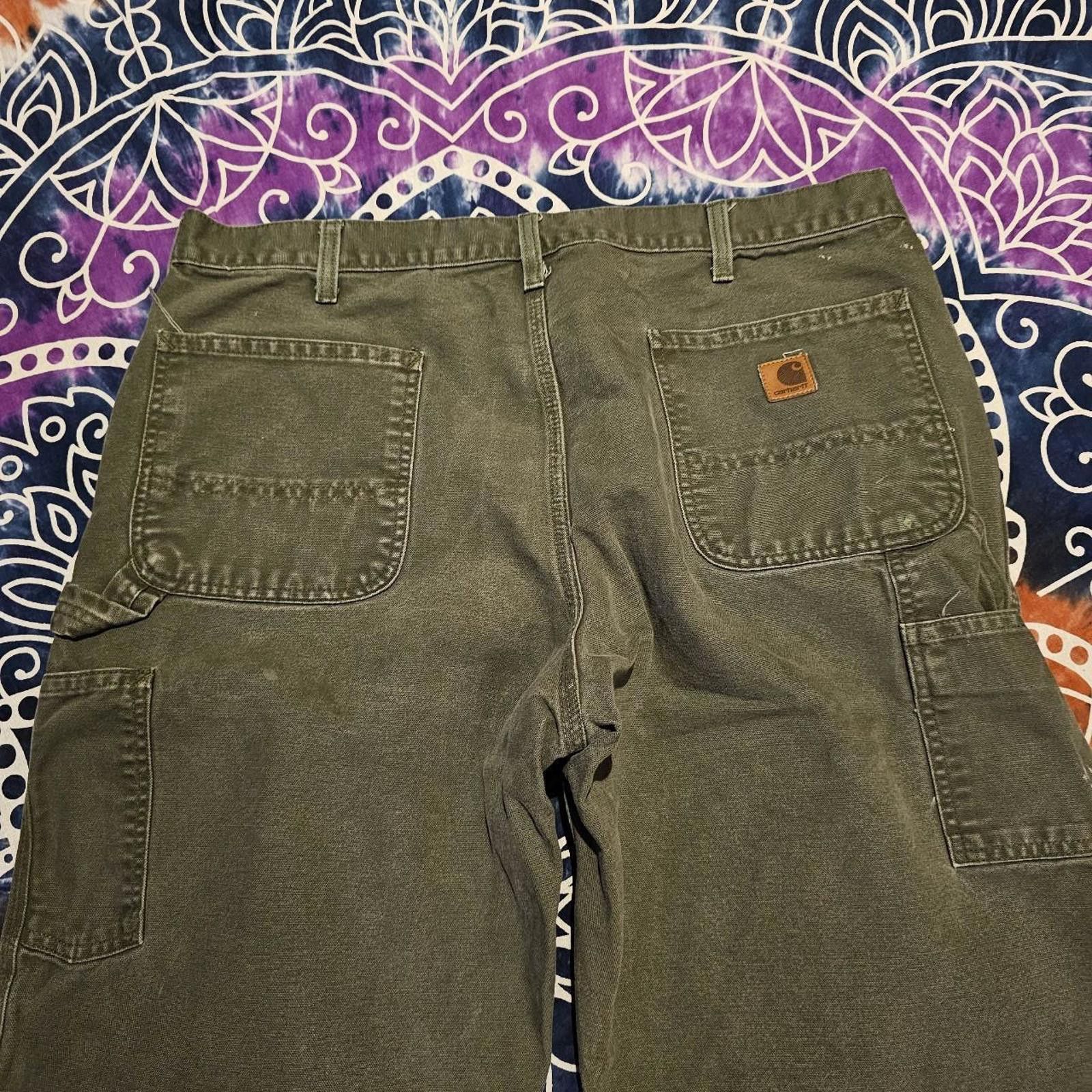 Carhartt Carhartt Men's Green Work Pants Size US 38 / EU 54 - 8 Thumbnail