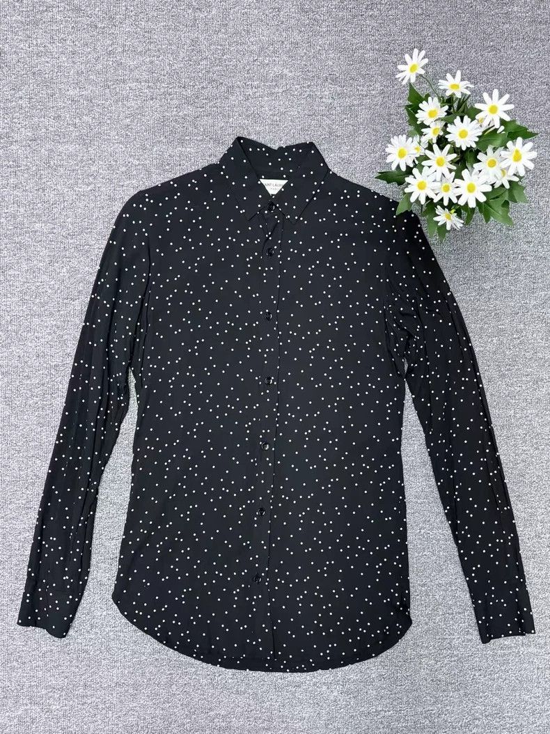 Yves Saint Laurent Saint Laurent size 37 Snowflake polka-dot shirt 2502-Nexta Size US M / EU 48-50 / 2 - 1 Thumbnail
