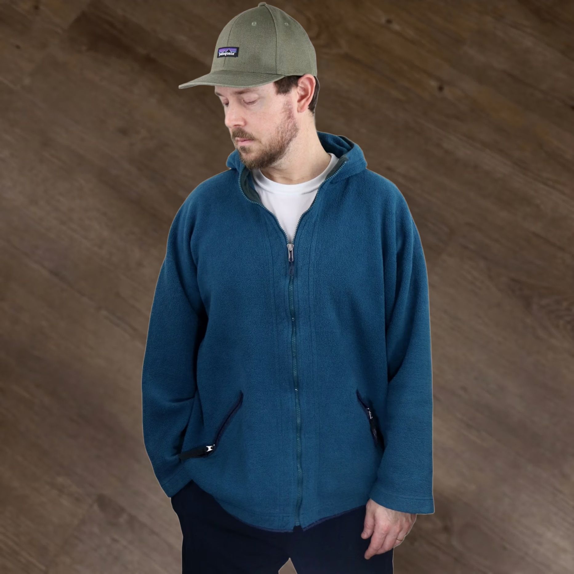 Patagonia × Vintage Vintage 80s Patagonia Fleece Lined Two Tone 