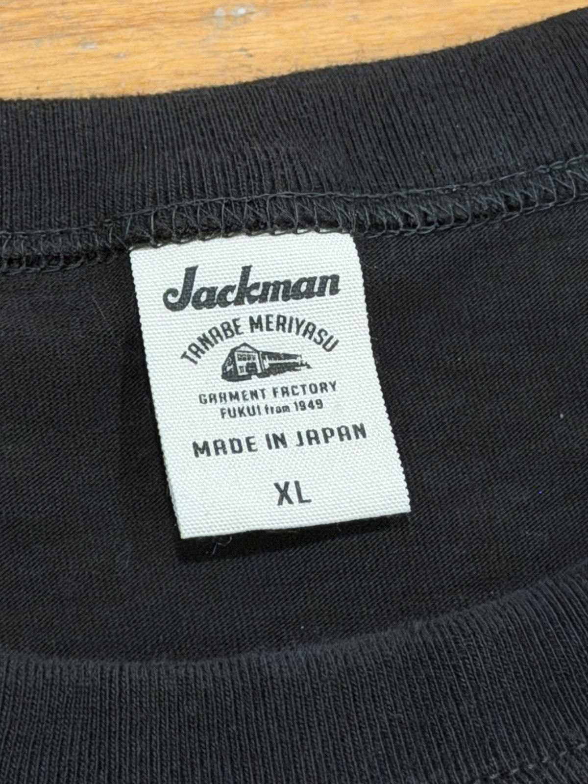 Jackman Jackman Tanabe Meriyasu Black Japanese T-Shirt Size US L / EU 52-54 / 3 - 5 Thumbnail