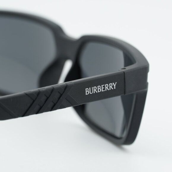 Burberry Burberry BE4495D 346487 Sunglasses Black Rectangle Frame Size ONE SIZE - 7 Thumbnail