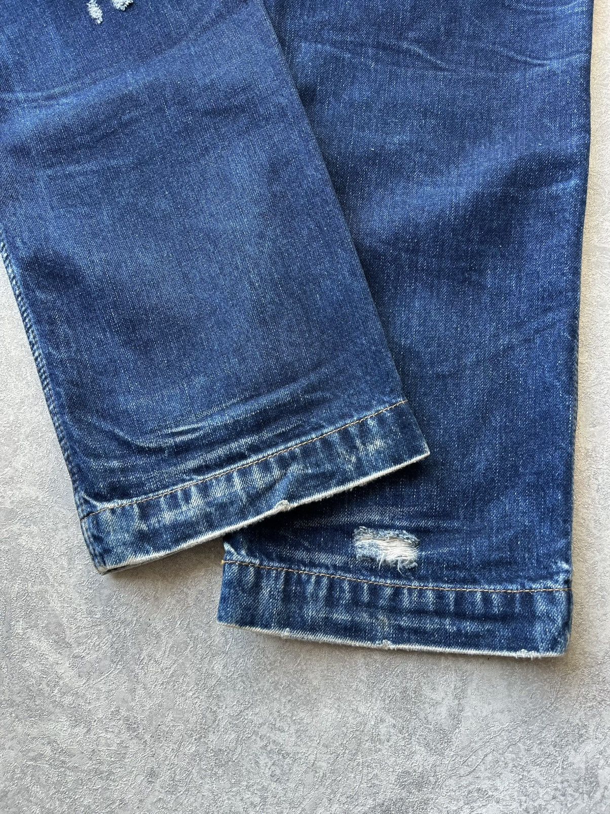 Dolce & Gabbana Vintage 00s Dolce & Gabbana Distressed Faded Denim Jeans Size US 34 / EU 50 - 14 Thumbnail
