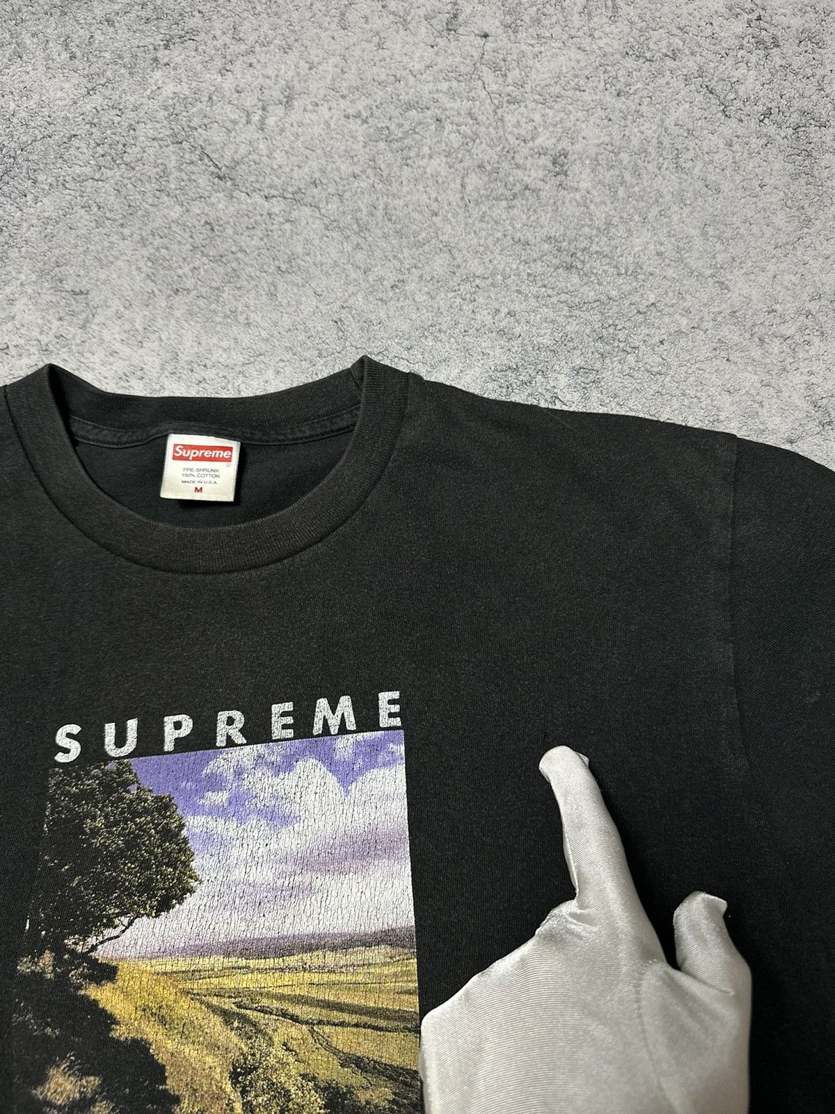 Supreme Supreme Time Faded Black Tee T-Shirt SS20 Size US M / EU 48-50 / 2 - 12 Thumbnail