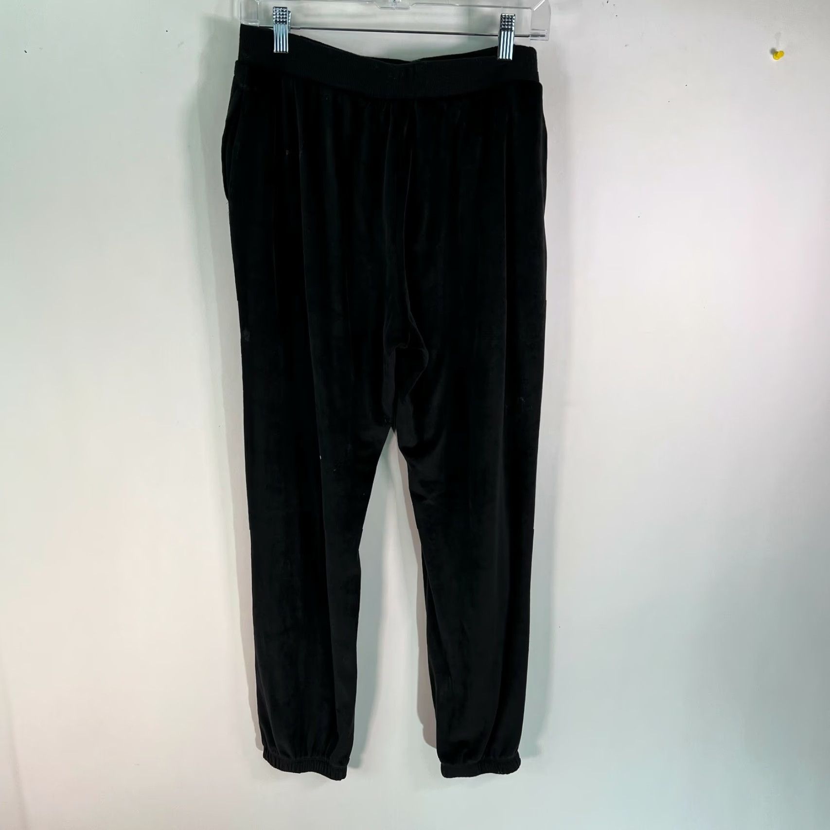 Vintage Simply Vera Vera Wang Womens Sweatpants Flat Front Elastic Waist Black Size L Size 36" / US 14 / IT 50 - 2 Thumbnail
