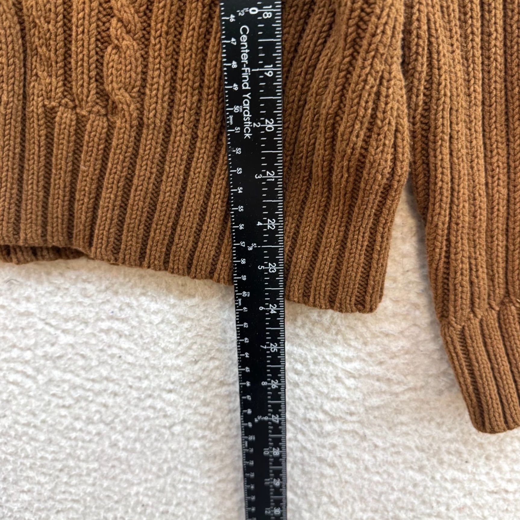 Vintage VINTAGE Full Zip Sweater XL Womens Brown Chunky Cable Knit Mens Womens? Size XL / US 12-14 / IT 48-50 - 5 Thumbnail