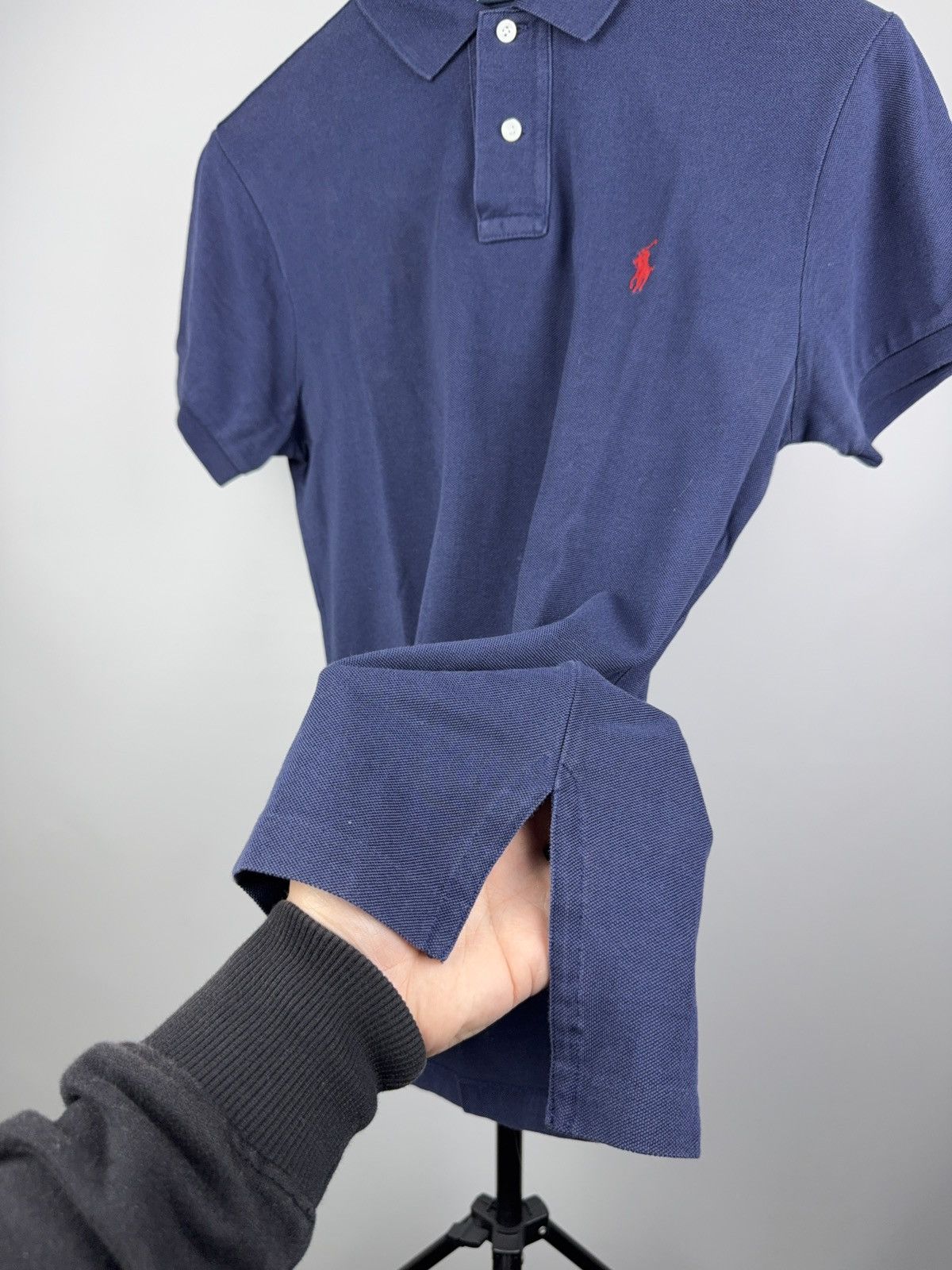 Polo Ralph Lauren 90s Polo Ralph Lauren Navy Custom Fit Cotton Polo Shirt Size US S / EU 44-46 / 1 - 3 Thumbnail
