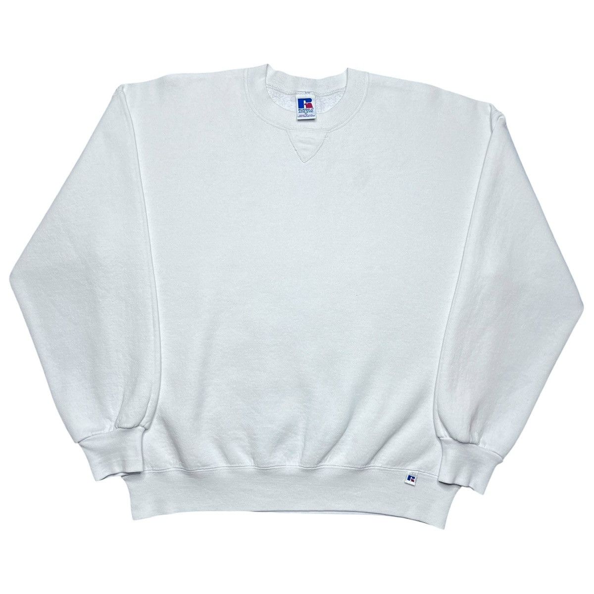 Russell Athletic Vintage 1990s Russell Athletic White USA Blank Sweatshirt Size US XL / EU 56 / 4 - 1 Thumbnail
