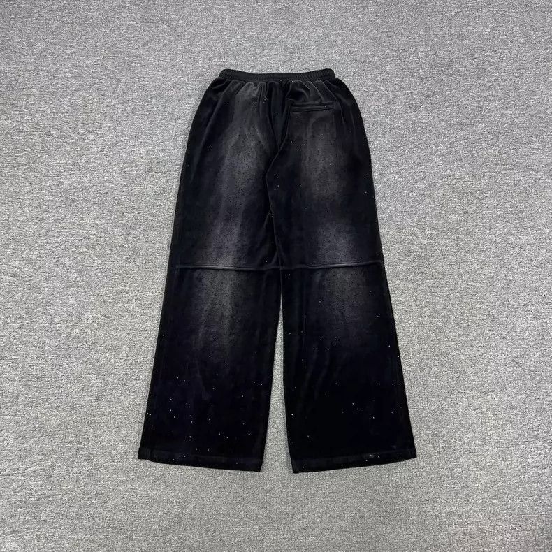 Alexander Wang AlexanderWang black velvet wide-leg pants- Size 24" / US 00 / IT 34 - 2 Thumbnail