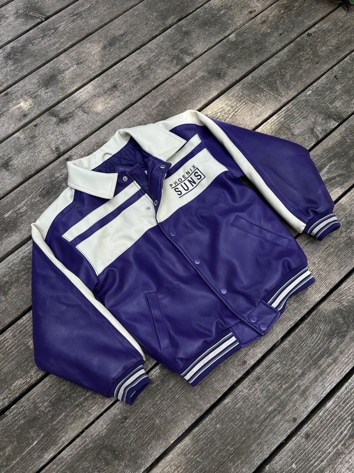 NBA Vintage Leather Phoenix Suns Jacket Size M / US 6-8 / IT 42-44 - 1 Thumbnail