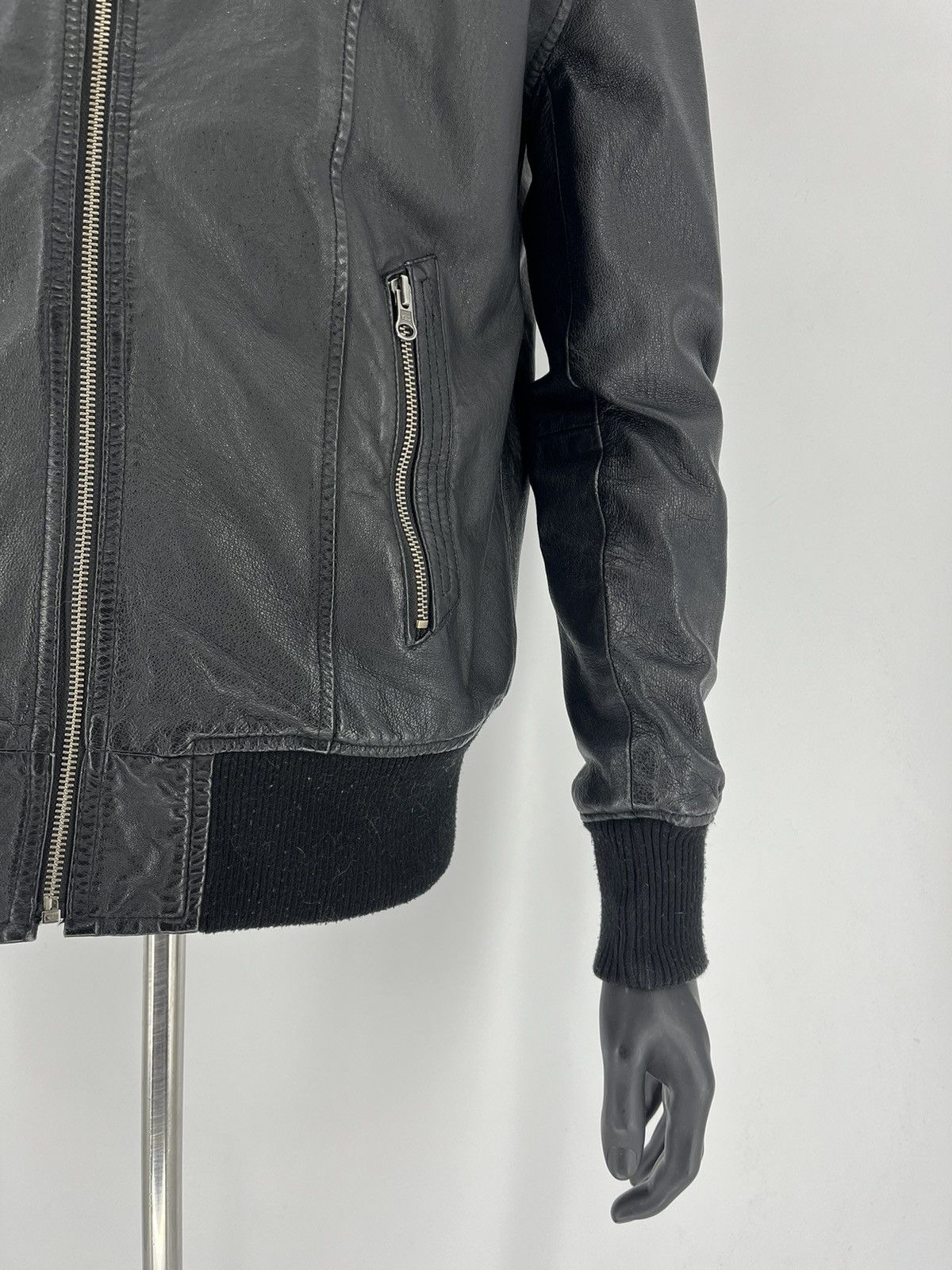 Vintage Poco Loco Leather jacket, koko Motorcycle Motorbike Biking Size US M / EU 48-50 / 2 - 7 Thumbnail