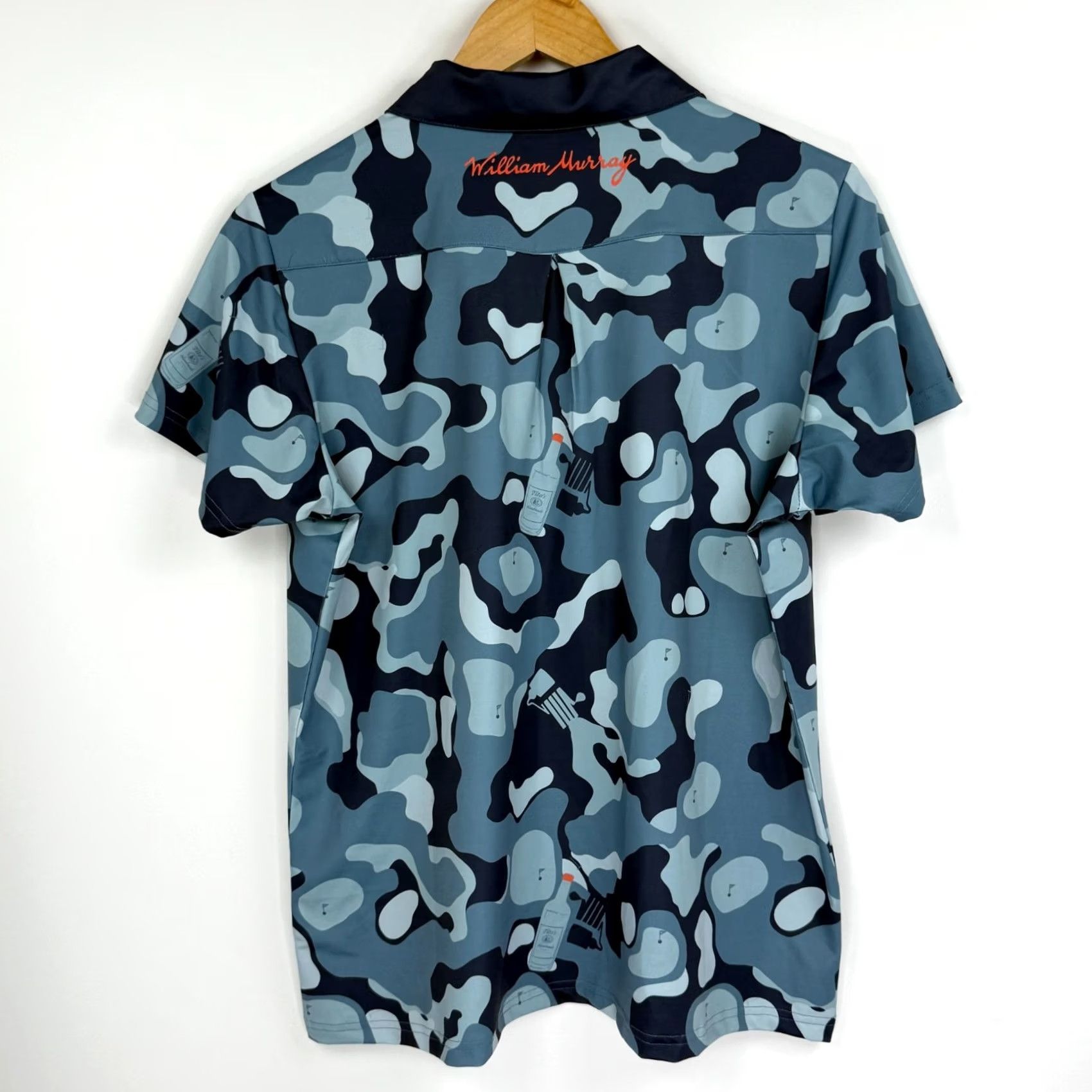 Gloverall William Murray Titos Vodka Shirt Womens XL Camo All Over Print Performance NWT Size XL / US 12-14 / IT 48-50 - 8 Thumbnail