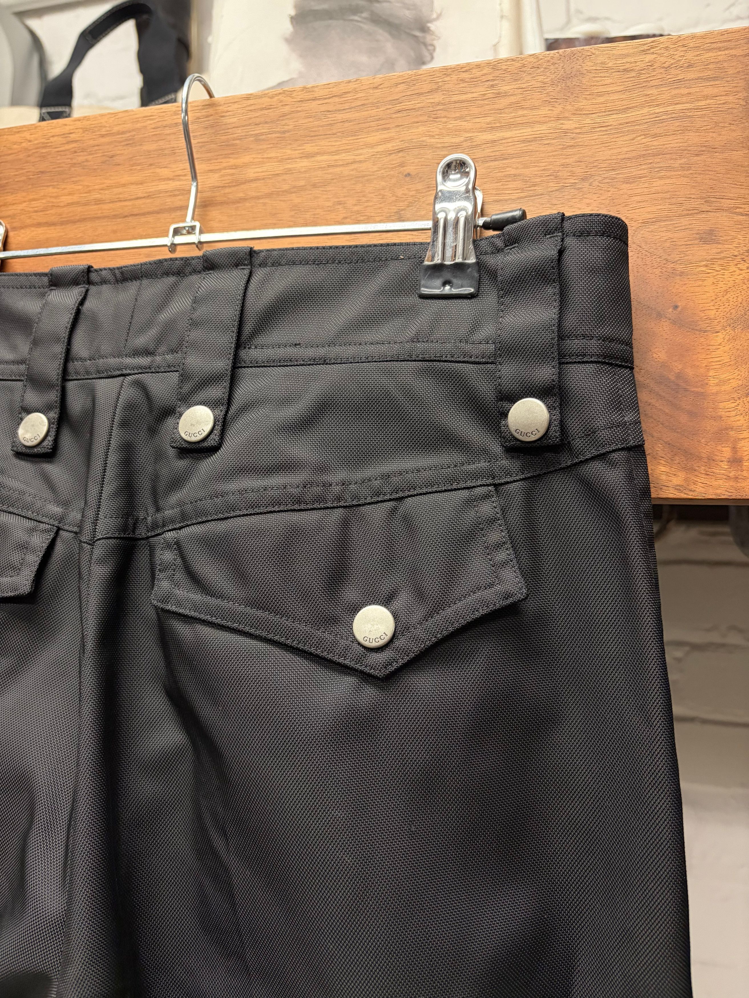 Gucci Gucci Side Seam Zip-Up Wide Leg Black Denim Size US 30 / EU 46 - 5 Thumbnail