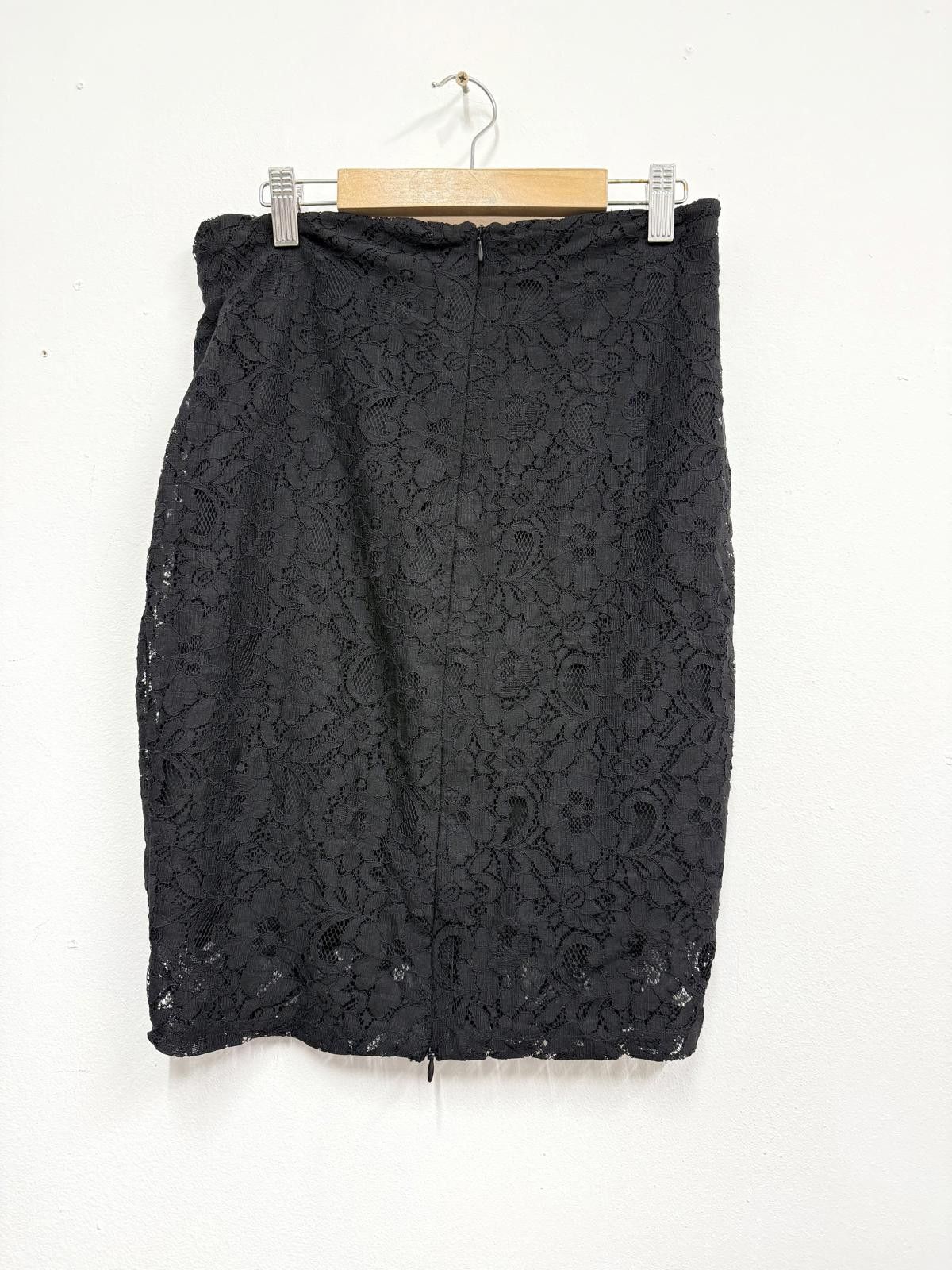 Unknown London Black Lace Skirt Size S Size 28" / US 6 / IT 42 - 4 Thumbnail