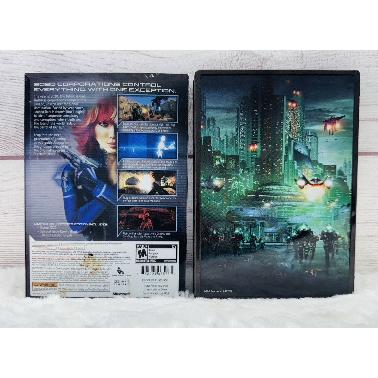 Sony Perfect Dark Zero (Xbox 360, 2005) Limited Collector's Editi Size ONE SIZE - 7 Thumbnail