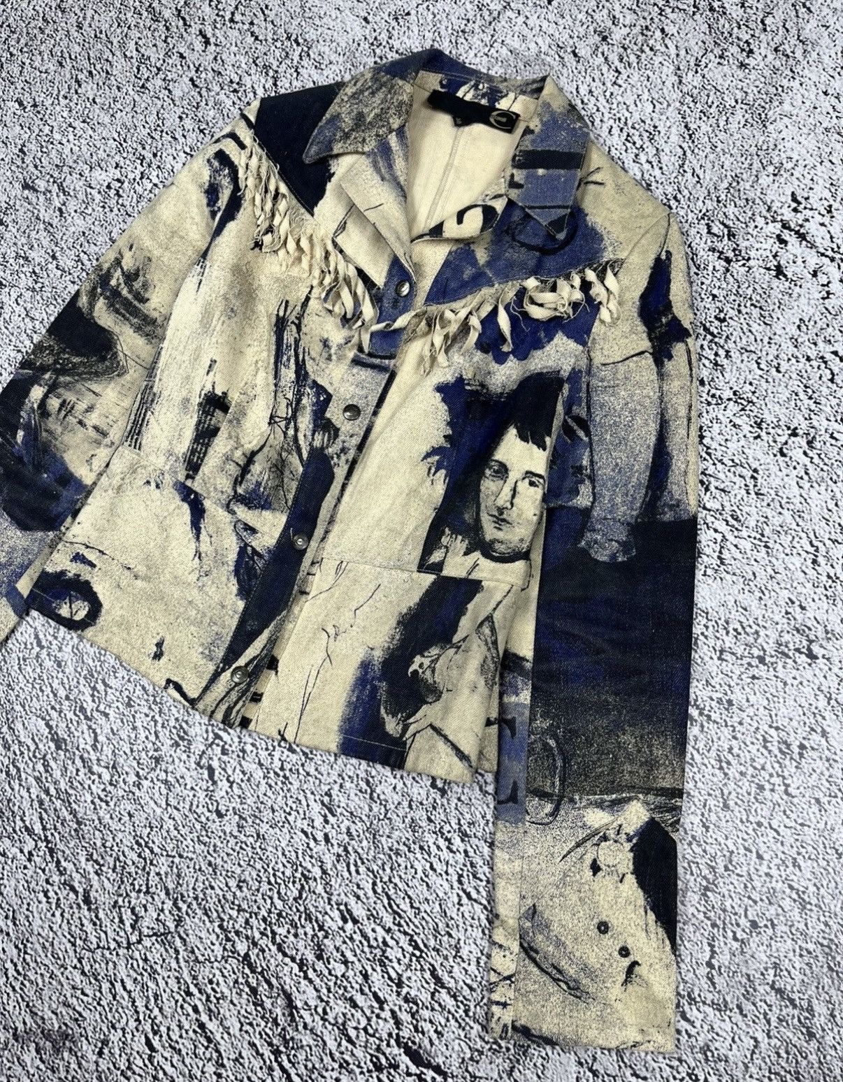 Roberto Cavalli Vintage Renaissance Roberto Cavalli Napoleon Denim Jacket Size XS / US 0-2 / IT 36-38 - 3 Thumbnail