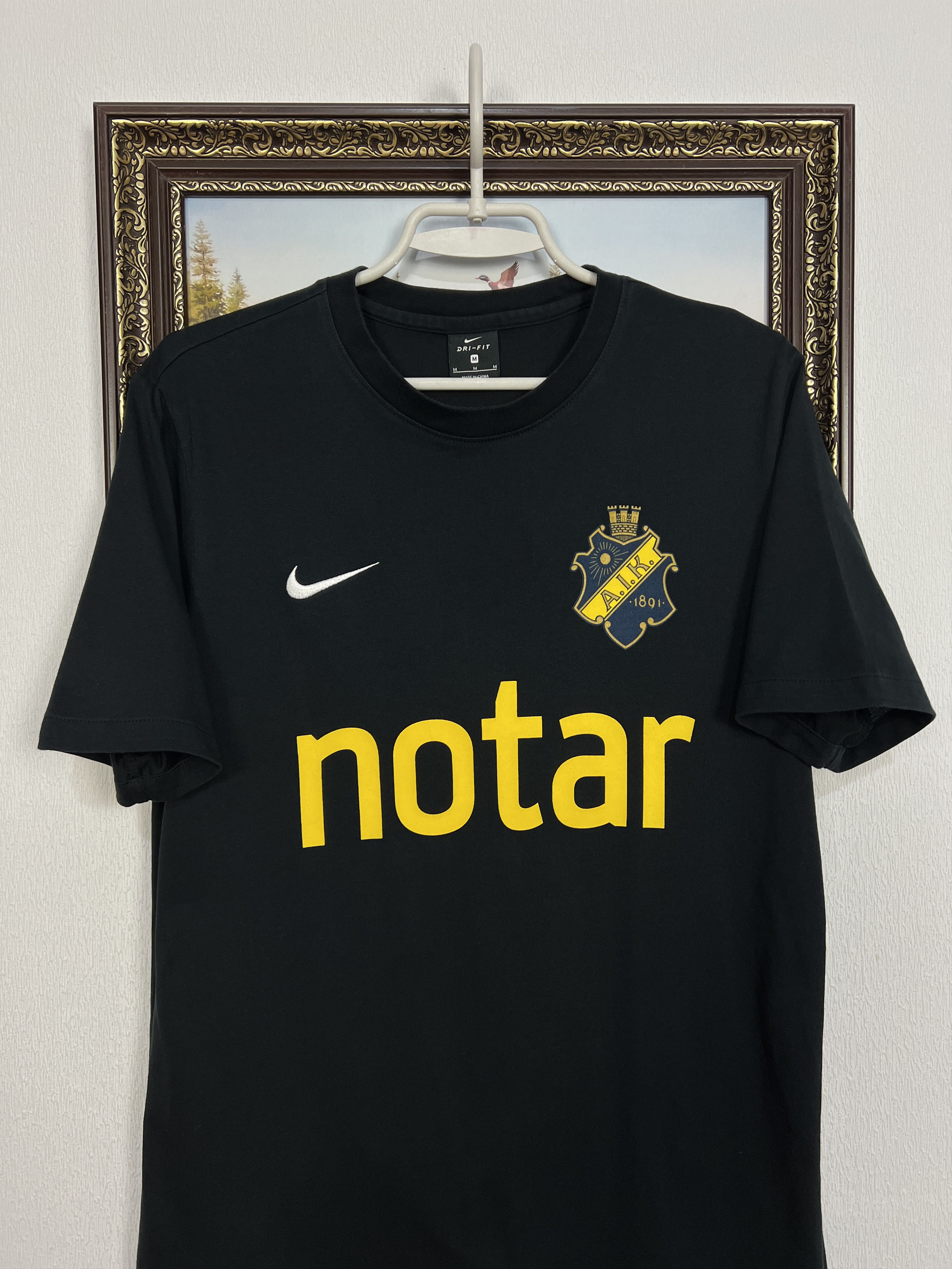 Nike AIK Stockholm Football Train Shirt Soccer Jersey Trikot Rare Size US M / EU 48-50 / 2 - 2 Thumbnail