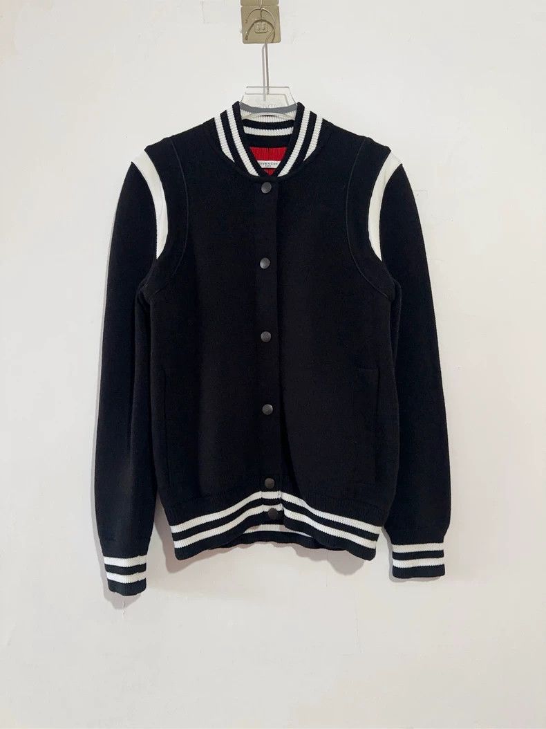 Givenchy Back Logo Wool Baseball Jacket