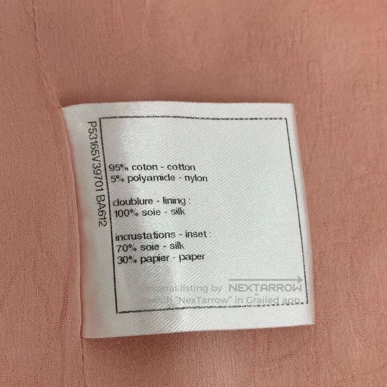 Chanel Chanel Seoul series pink cotton tweed single-breasted long Size XS / US 0-2 / IT 36-38 - 6 Thumbnail