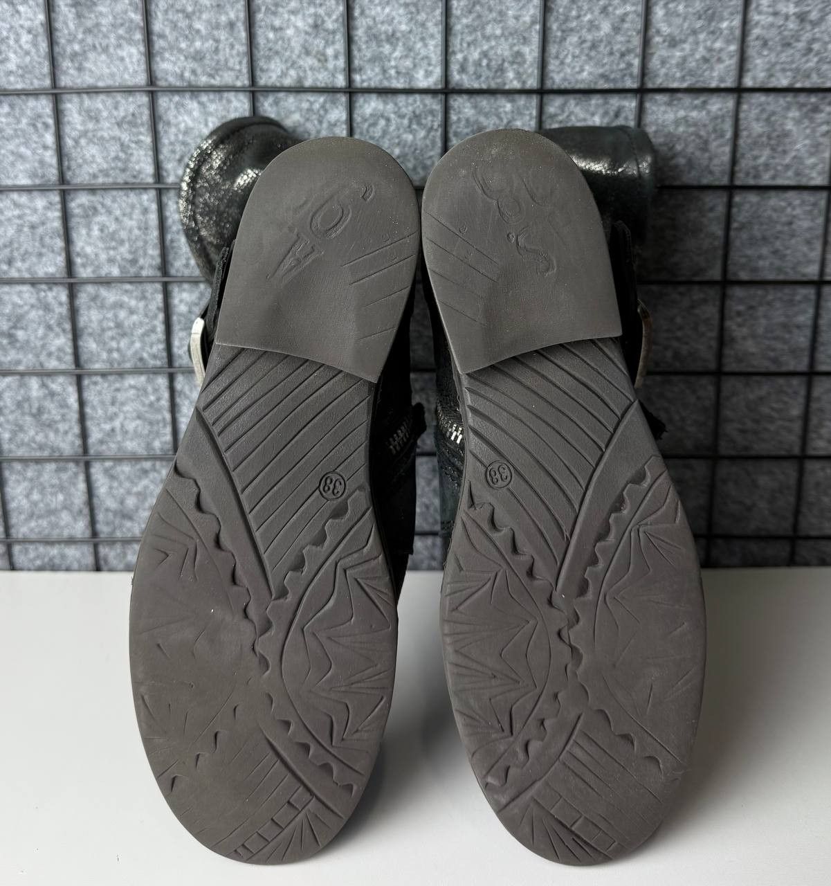 Japanese Brand A.S.98 Airstep Ankle Biker Boots Gliter Size US 8 / IT 38 - 7 Thumbnail